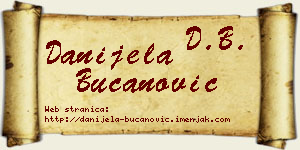 Danijela Bučanović vizit kartica
